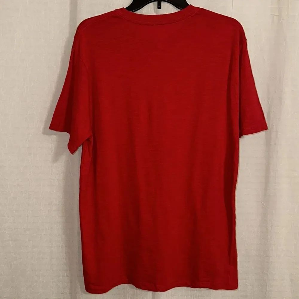 GAP L Clubhouse Modern Red LIVED-IN RODE’ “LIVE TO ROW ROW TO LIVE” Short Sl Tee - Picture 2 of 10